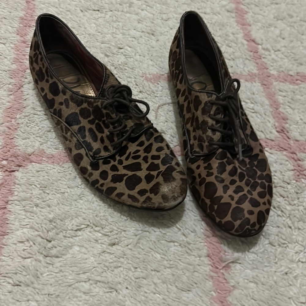 Sam Edelman leopard print shoes